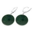thumbnail image 2 of Galaxy Gold 14K Solid Gold Natural Emerald Drop Earrings for Women - White Gold Fine Jewelry, 2 of 3
