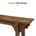thumbnail image 4 of Finmind 63" Solid Wood Entryway Table, Mid-Century Modern Console Table for Living Room, Entrance, Hallway & Foyer, 4 of 8