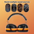 thumbnail image 2 of YIGSECU Adjustable Hearing Protections Earmuffs Hearing Protectors 34dB Noise Cancelling Headphone for Studying Concerts, 2 of 9