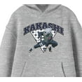 thumbnail image 2 of Naruto Classic Kakashi Fighting Stance Youth Heather Gray Graphic Hoodie-XL, 2 of 3