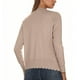 thumbnail image 4 of Neewe Women's Plain Knit Open Front Sweater Long Sleeve V Neck Button Loose Short Cardigan Outerwear Coats, 4 of 7