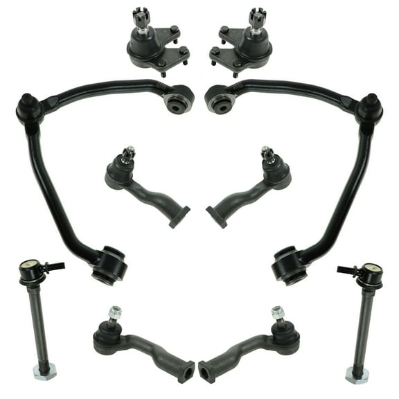 10 Piece Steering Suspension Kit Control Arms Ball Joints Tie Rods Links PSA52486 Fits select: 1995-2002 KIA SPORTAGE