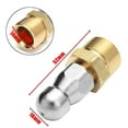 thumbnail image 2 of MYG M22 F14 1 Front 3 Rear High Pressure Cleaner Drain Cleaning Pipe Dredger Nozzle, 2 of 6