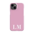 thumbnail image 1 of Personalised Pink x White Initials iPhone 14 Case, iPhone 12 Pro Max, 1 of 4
