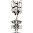 thumbnail image 4 of Sterling Silver Reflections Nurse Symbol Dangle Bead (20.91 X 7.27) Made In Thailand qrs1608, 4 of 5