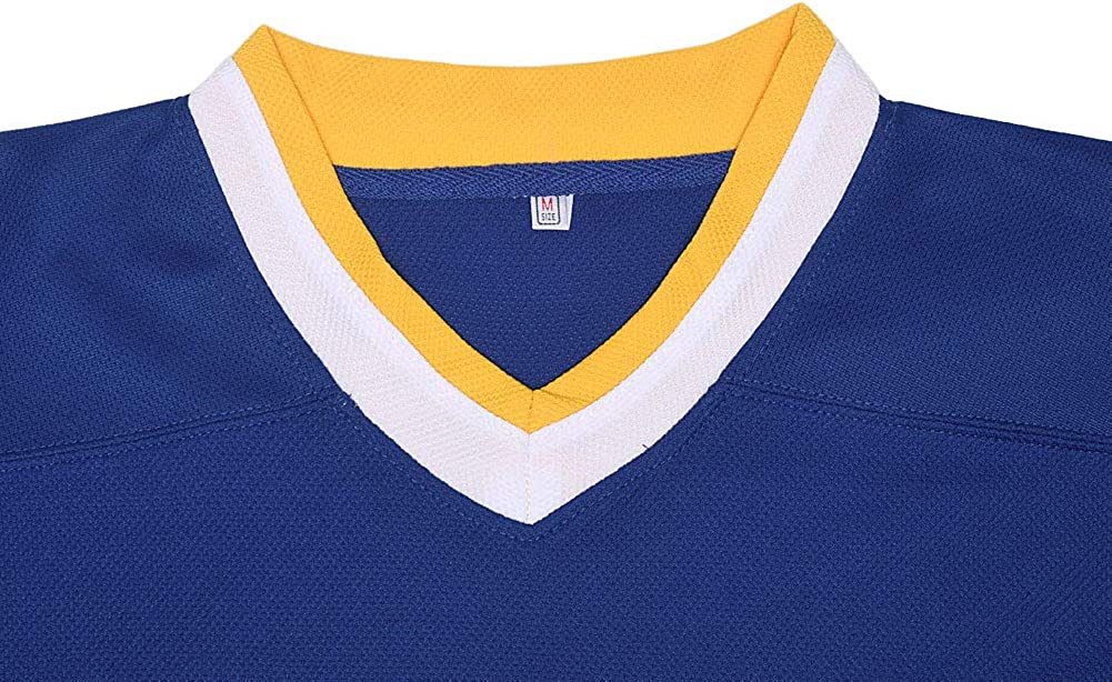 : Hanson Brothers Hockey Jersey 16 Charlestown Chiefs 17 Jeff  Slap Shot 18 Movie Hockey Jersey Blue White S-3XL : Clothing, Shoes &  Jewelry