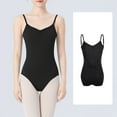 thumbnail image 2 of QHFBli Ballet Leotards for Women, Backless Camisole Bodysuit With Adjustable Straps, Full Lining Dancewear, 2 of 5
