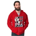 thumbnail image 5 of The Smurfs Kanji Up To No Good Zip Hoodie Sweatshirt Men Brisco Brands L, 5 of 6