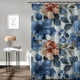 thumbnail image 2 of Fenyluxe Flowers Pretty Shower Curtain 100% Polyester Fiber with Hooks Bathroom Decoration for Home Hotel Condo Waterproof Fabric Shower Curtain 60x72, 2 of 7