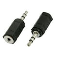 thumbnail image 1 of Water & Wood 2 Pcs Black 3.5mm Male Plug to 2.5mm Female Jack Audio Adapter, 1 of 1