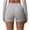 Gray, variant on Yoga Shorts for Women Butt Lifting Elastic Waist Stretchy 3" Seamless Slim Fitted Workout Shorts Spandex Gym Athletic Short Pants