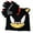 Black, variant on Sonic The Hedgehog Tails Hat And Gloves Kids Yellow 3D Ears Knitted Beanie