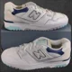 thumbnail image 1 of New Balance 550 Sneaker Men’s 12 White Grey Shoe BB550WCA, 1 of 5