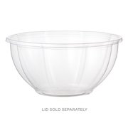 World Centric's (SB-CS-32) Compostable 32 Ounce Clear PLA Salad BowlS (Package of 200)