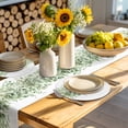 thumbnail image 4 of Sage Green Eucalyptus Leaves Round 15 Inch Placemats Set of 2, Spring Summer Botanical Floral HeatResistant Non Slip Place Mats for Dining Table, Wipeable Braided Kitchen Table Mats for Housewarming, 4 of 9