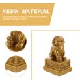 thumbnail image 2 of 2 piezas Figuras de león adornos de animales de resina de escritorio animales salvajes decoración estatuas de león, 2 of 5