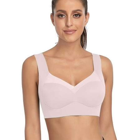 

Women s Fashion Casual Solid Color Shoulder Underwear Nipple Comfortable Bra