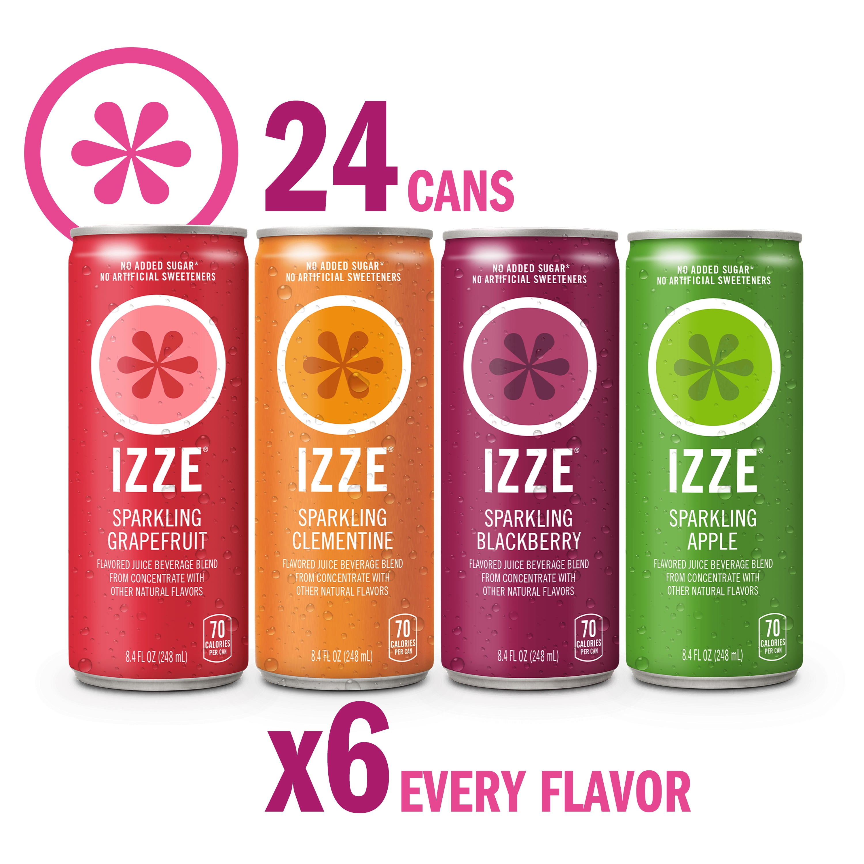 IZZE Sparkling Clementine Juice Beverage, 8.4 Fl Oz Can - Walmart.com