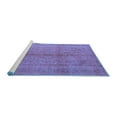 thumbnail image 2 of Ahgly Company Machine Washable Indoor Rectangle Persian Blue Traditional Area Rugs, 5' x 8', 2 of 4