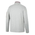 thumbnail image 3 of Men's Colosseum Heathered Gray/Maroon Texas A&M Aggies Country Club Windshirt Quarter-Zip Jacket, 3 of 3