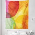 thumbnail image 1 of Abstract Tapestry, Abstract Watercolor Painted Paper Style in Modern Art Design Print, Fabric Wall Hanging Decor for Bedroom Living Room Dorm, 5 Sizes, Yellow Orange Lime Green, by Ambesonne, 1 of 1