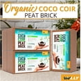 thumbnail image 3 of Vivlly Organic Coco Coir Peat Brick Compressed Soil, 5 Pack, 3 of 9