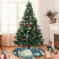 thumbnail image 7 of Yiaed France and Paris Print Christmas Tree Skirt , Tree SkirtsTree Mat for Christmas Winter Holiday Indoor Decorations-48", 7 of 7