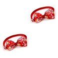 thumbnail image 2 of Greeniant Collares para perros Pajaritas Collar encantador ajustable Mascotas Correas Accesorios Decoraciones Push-pull Puppy Party impreso Type2 NO2, 2 of 6