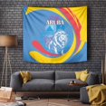 thumbnail image 2 of Aruba Lion Roaring Tapestry With Coat Of Arms LT18, 2 of 6