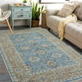 thumbnail image 7 of 3x5Ft Area Rug for Living Room - Neutral Blue Floral Vintage Design - Pet Friendly - Boho Washable Rug for Bedroom, Dining Room, 7 of 7