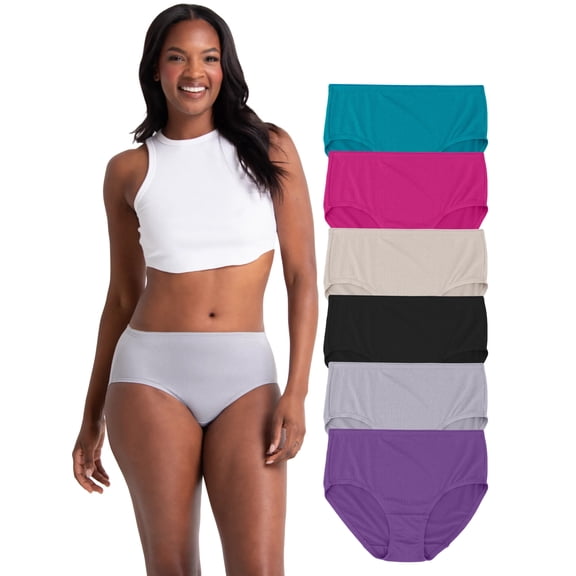 Fruit of the Loom Women's Breathable Micro-Mesh Underwear, 6-Pack