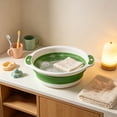 thumbnail image 5 of Portable Foldable Washbasin Large - Compressible Travel Basin for Home Bathroom Kitchen, Plastic, Collapsible Sink Tub, 11.81x3.74in, 5 of 7