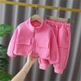 thumbnail image 6 of Tiijoy Toddler Girls Outfits Casual Zip Up Jacket Sweatshirt Pants Tracksuit, Sizes 4-5T, 6 of 8