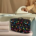 thumbnail image 2 of HELLHERO Colored Lantern Patterns Clothes Iron Storage Case Polyester with Zipper Closure Lightweight Travel Iron Organizer for Travel Clothes Steamer, Case Only, 2 of 6