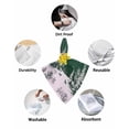 thumbnail image 6 of Boanket Green Christmas Cloth Napkins Set of 4, Holiday Napkins for Baby Shower, Christmas Tree Xmas Snowflake Washable Reusable Dinner Napkins for Cocktail Wedding Party, 20 x 20 Inch, 6 of 7