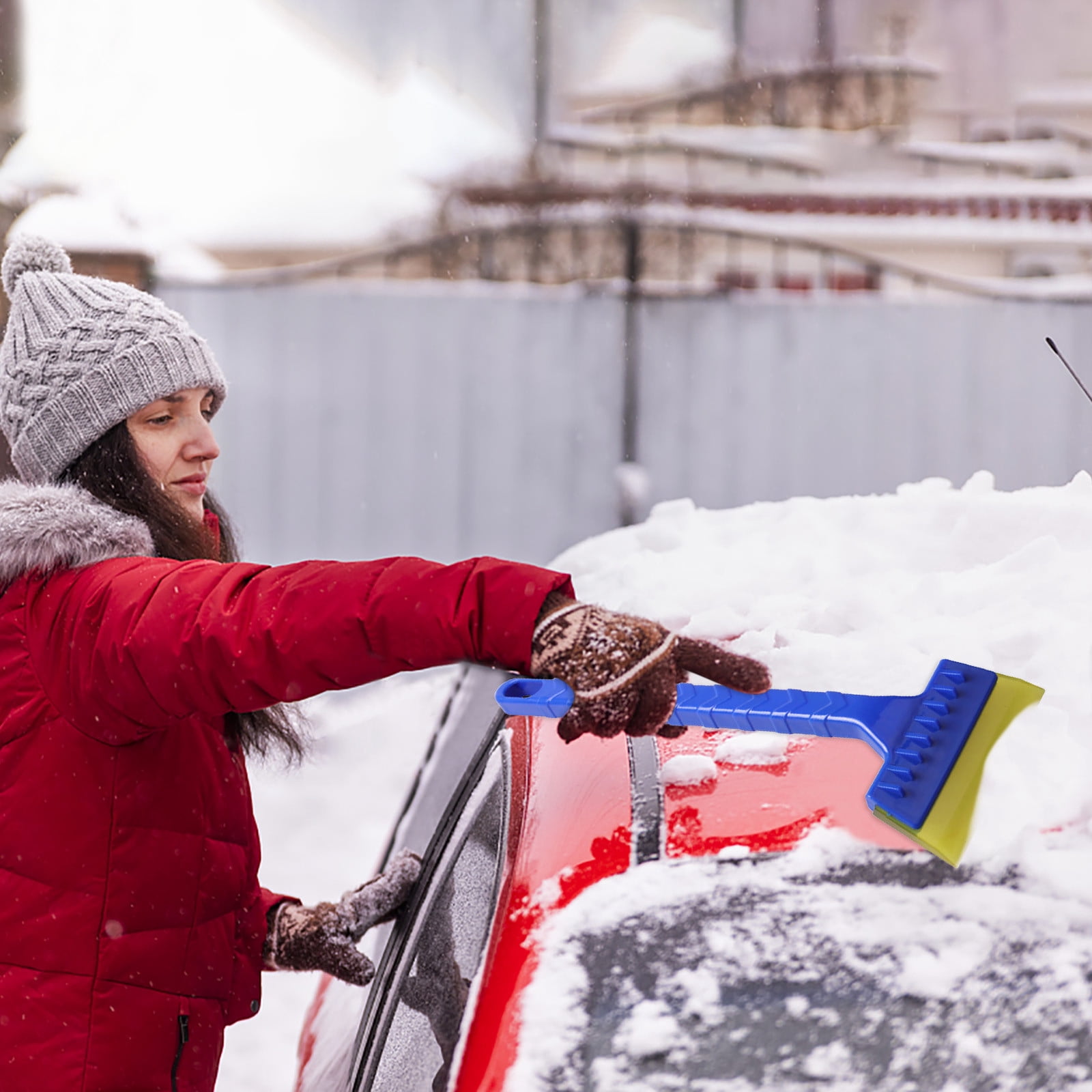 Grattoir à Glace Et Brosse à Neige 2 En 1 – Alliage Aluminium, Poignée Ergonomique – Pour Voiture, SUV - 9