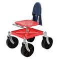 thumbnail image 2 of Lorelo Rolling Gardening Seat, Height Adjustable Garden Work Seat with Wheels, Heavy Duty Garden Tool Cart with Storage Tray for Seniors Yard Patio Work, 330 Lbs Capacity, 2 of 7