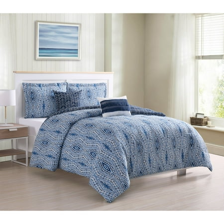 Boho Living Darhma Aztec 5-Piece Reversible Queen ...