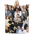 thumbnail image 2 of Blanket Jeffrey Dean Morgan Soft and Comfortable Wool Fleece Throw Blankets for Sofa Office car Camping Yoga Travel Home Decoration Cozy Plush Beach Blanket Gift, 2 of 6