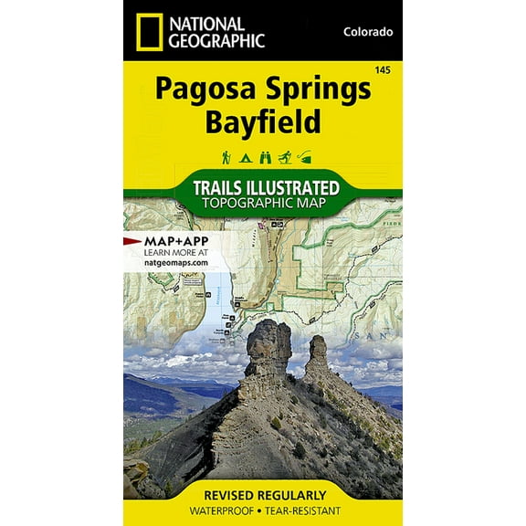 National Geographic Maps: Trails Illustrated: Pagosa Springs, Bayfield - Folded Map