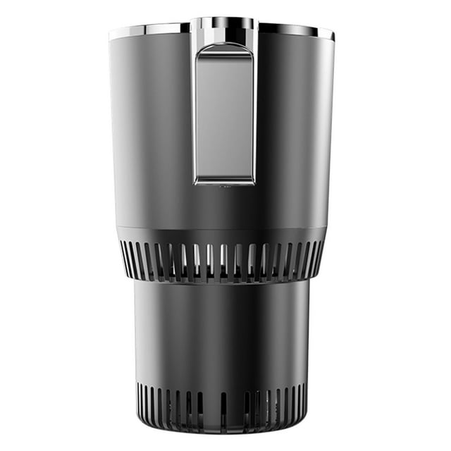 2-in-1 Smart Car Cup Warmer Cooler, Auto Car Cooling and Heating Cup Mug Holder with LED Temperature Display, Touch Control, Keep Beverage Cool and Warm Fits in Commuter Road Tripper