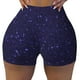 thumbnail image 2 of Fotbe Glittering Purple Starfield Shorts Sin Costuras – Shorts Deportivos de Cintura Alta para Mujer, Elásticos para Gimnasio, Yoga, Running o Ciclismo-Medium, 2 of 8