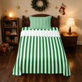 thumbnail image 2 of Manfei Stripe Twin Sheets Holiday Bedding 3pcs (1 Flat Sheet, 1 Fitted Sheet and 1 Pillowcase), 2 of 6