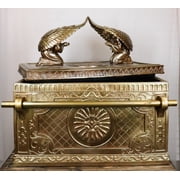 Ebros Gift Matte Gold Ark ofCovenant 24.25” Polyresin Sculpture