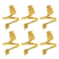 thumbnail image 1 of unbranded 6Ud Para Servilletas Boca Dragón Dorado Para Bodas Festiva De Cocina, 1 of 8
