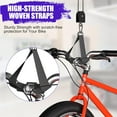 thumbnail image 4 of CozyNestFinds Bike Hoist, Heavy Duty Bike Pulley System for Garage Ceiling Bicycle Hanger, Bike Lift Overhead Storage Holds Up to 85 lbs Capacity, Fit 10-16 Foot Ceilings, Black, 4 of 8