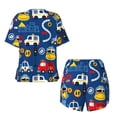 thumbnail image 5 of Naloa Animals Rescue Team Women's Short-Sleeved Pajama Set, Loungewear, Summer pajamas, Breathable Cozy - 3X-Large, 5 of 9