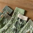 thumbnail image 7 of Xfvqtps Womens Flower Socks Art Mid Tube Knitted Literary and Artistic Comfortable Soft Cozy Warm Cotton Socks Green, 7 of 7