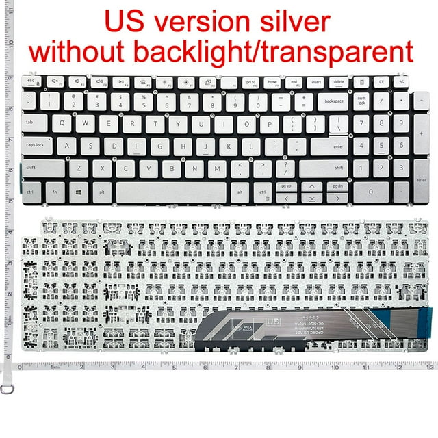 Nouveau Clavier Rétroéclairé US pour Dell 5508 3500 5580 Latitude 3510 P102F Ordinateur Portable Anglais ORG US Sans Rétroéclairage