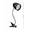 Black-Clip Lamp, variant on E Energetic LED Light Desk Lamp, 3.5W 4000K Study Lamps with Flexible Goose Neck for Bedroom and Office, Black